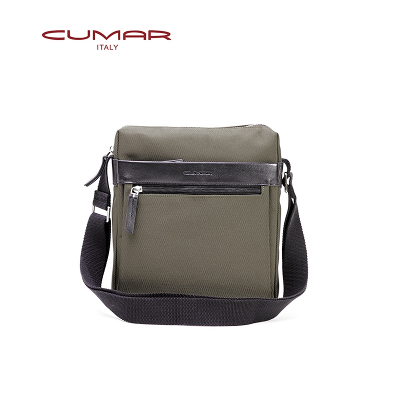 CUMAR DUAL 直式側背包 - 頭層皮-橄欖綠色(0296-J50-07)✿30B001